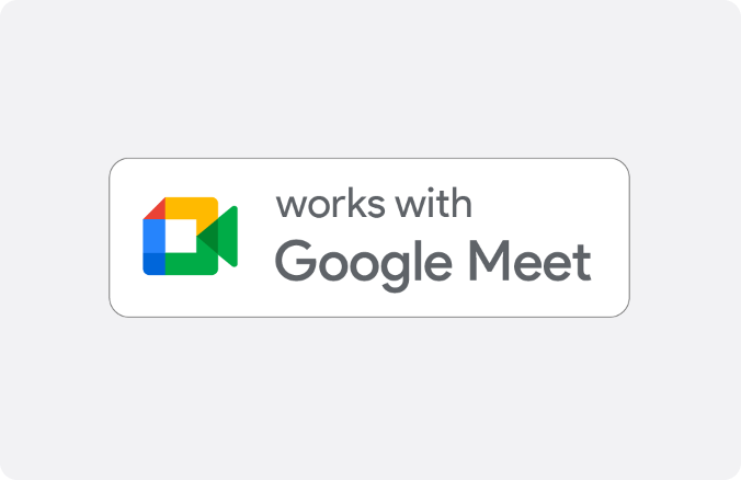 Studyjny dźwięk w pomieszczeniu Google Meet