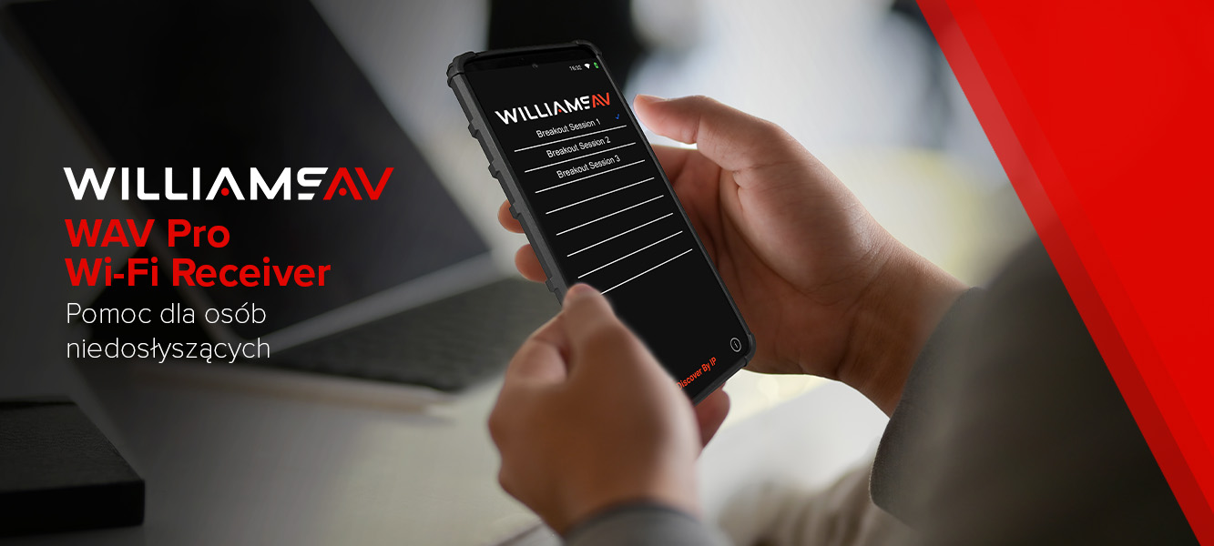 Williams AV Pro Wi-Fi Receiver – pomoc dla niedosłyszących