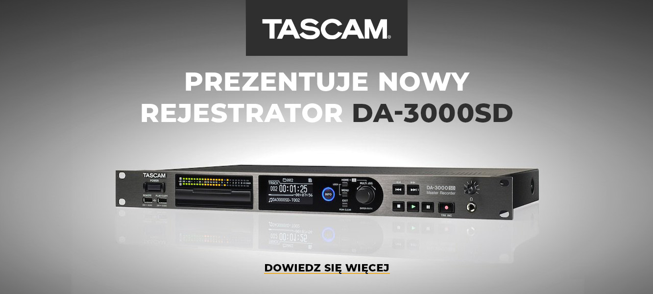 Tascam DA-3000SD – nowy rejestrator do zastosowań profesjonalnych