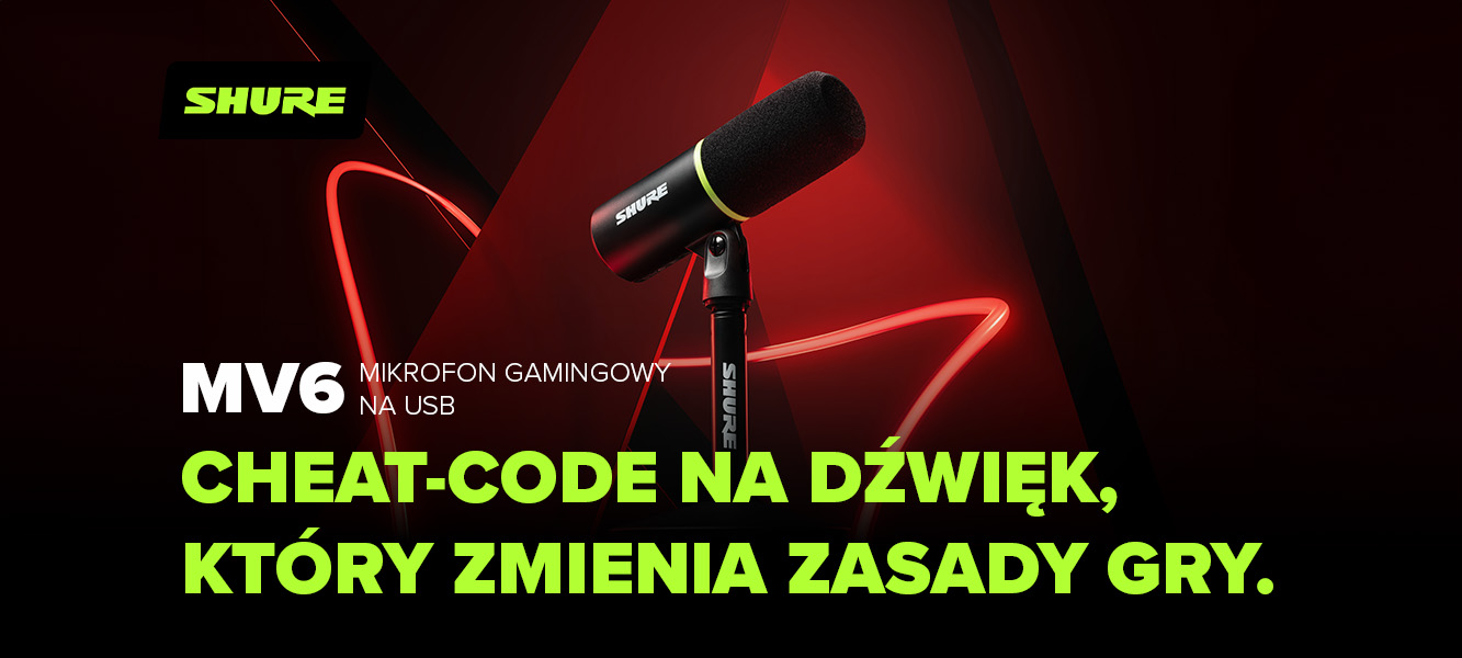 Shure MV6 – nowy mikrofon gamingowy na USB