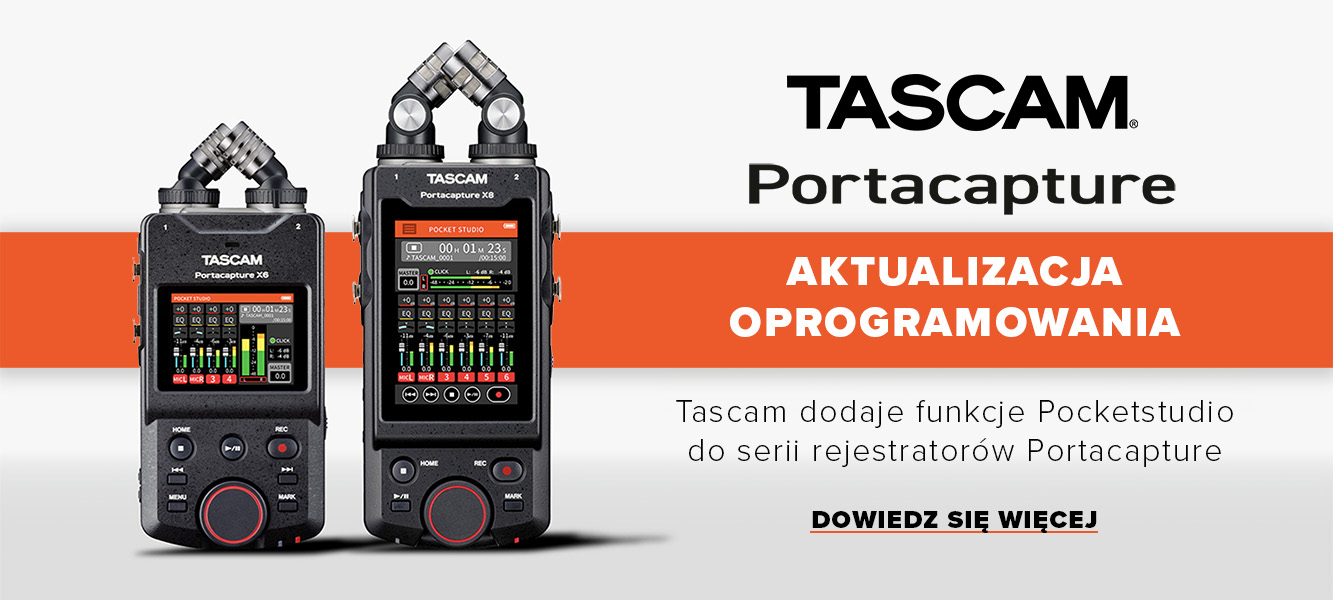 Tascam dodaje funkcje Pocketstudio do serii Portacapture