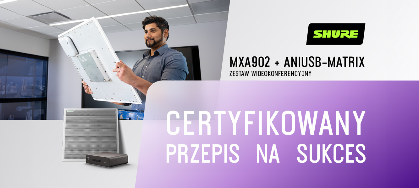 Nowy zestaw Shure do konferencji audio – wydajność i łatwość instalacji