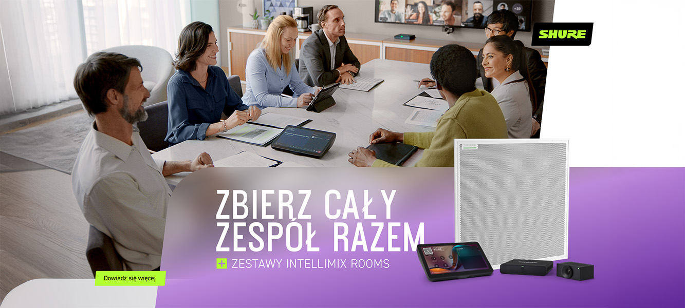 Shure wprowadza zestawy IntelliMix Room Kits współpracujące z MS Teams