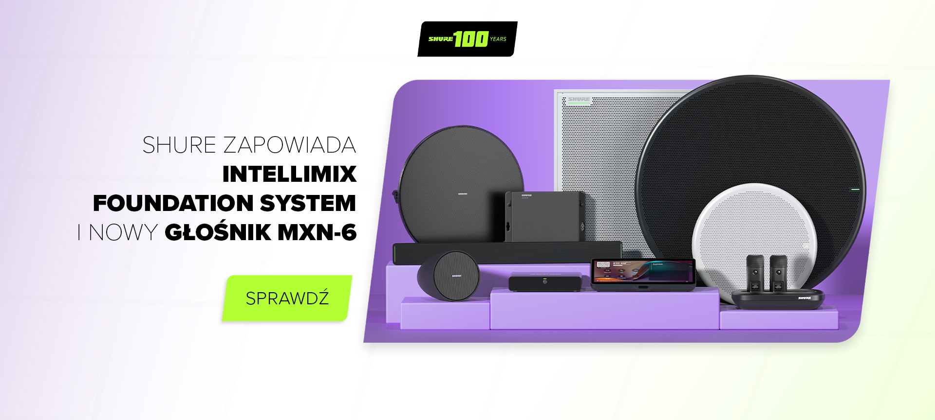 Shure zapowiada IntelliMix Foundation System i nowy głośnik MXN-6