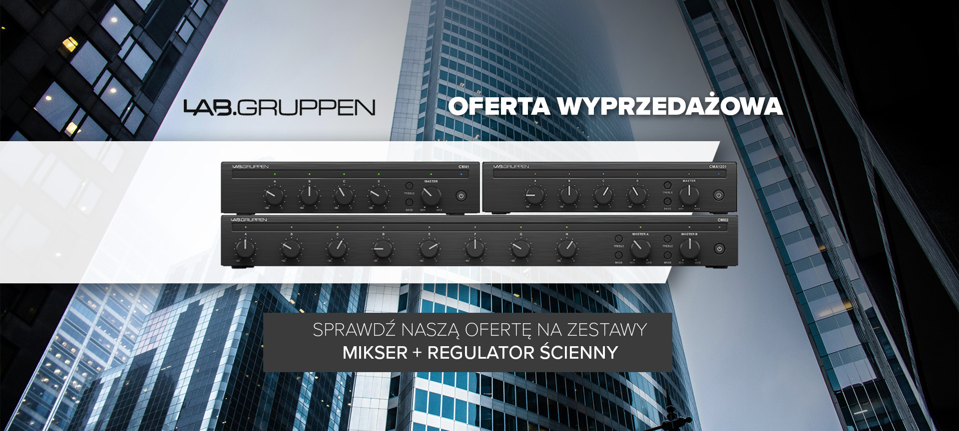 Lab.Gruppen – oferta wyprzedażowa na miksery i regulatory