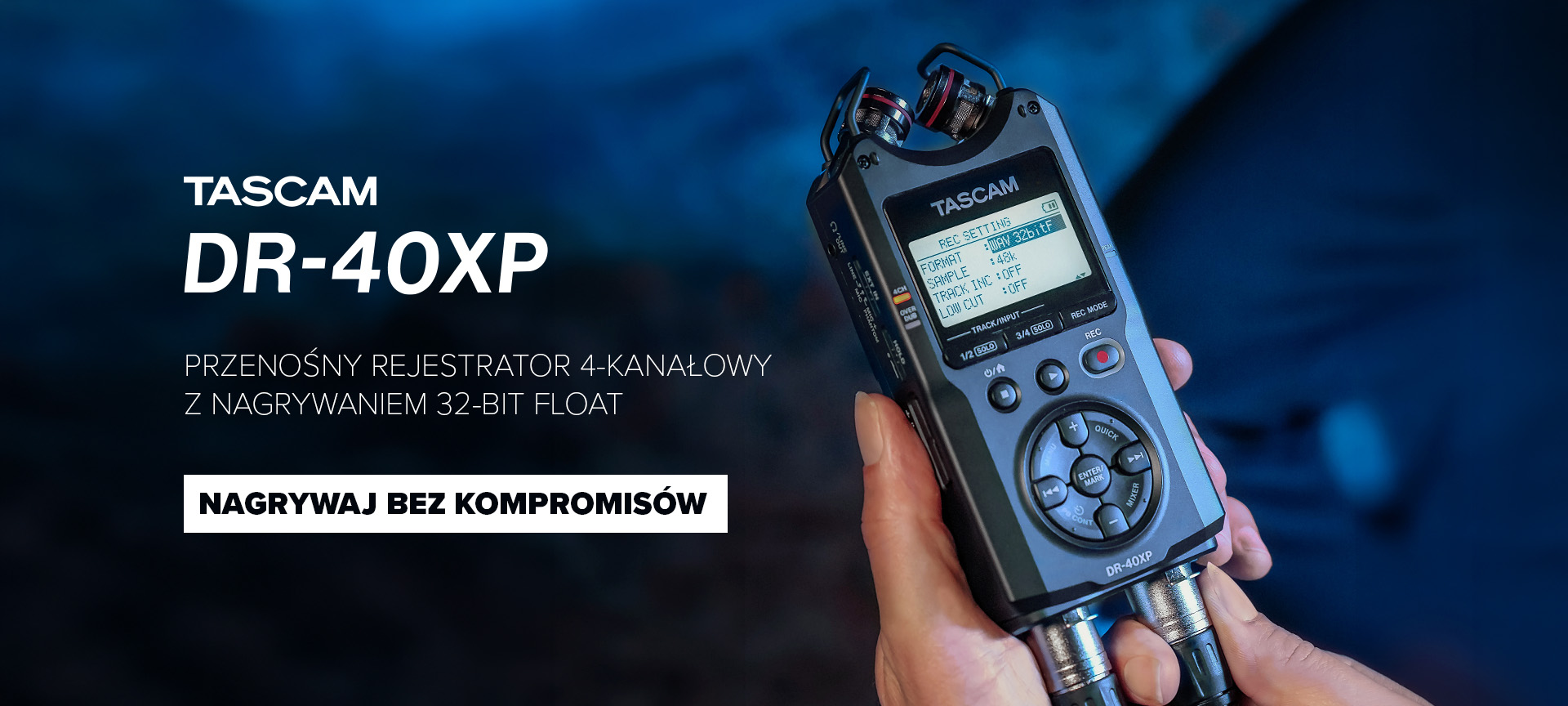 tascam dr40xp-hero Tascam DR-40XP